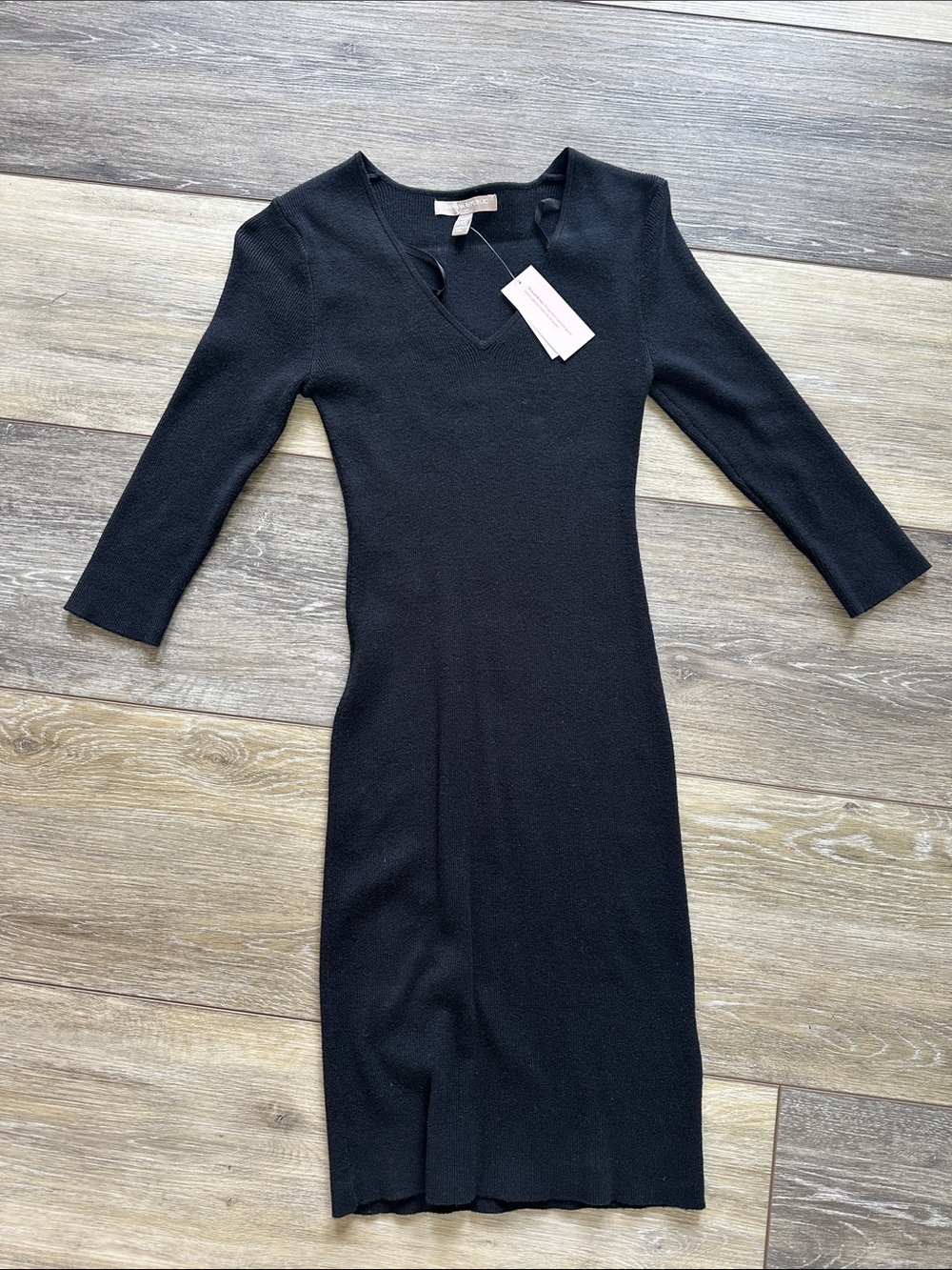 Banana Republic Black V-Neck Mini Dress